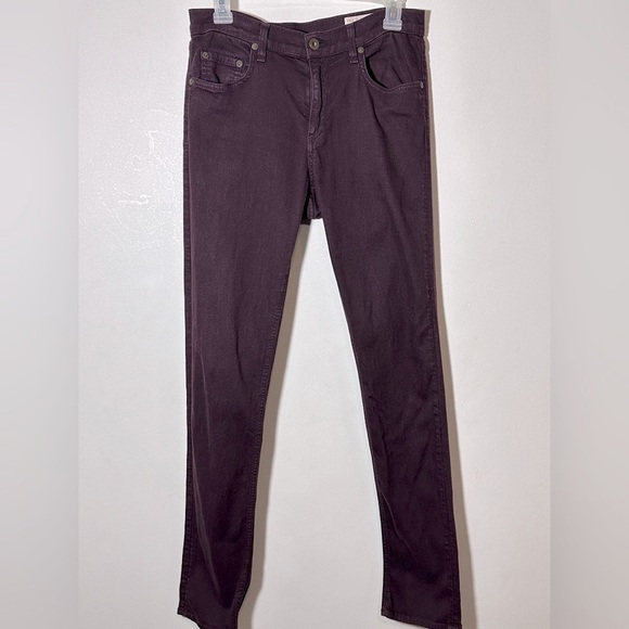 Rag & Bone The Dre Pants Size 30 in Aged Wine Color Casual Grunge Stretch - Picture 1 of 12